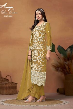 dani aanaya vol 188 series 8801-8804 Soft Organza suit Rehmat Boutique