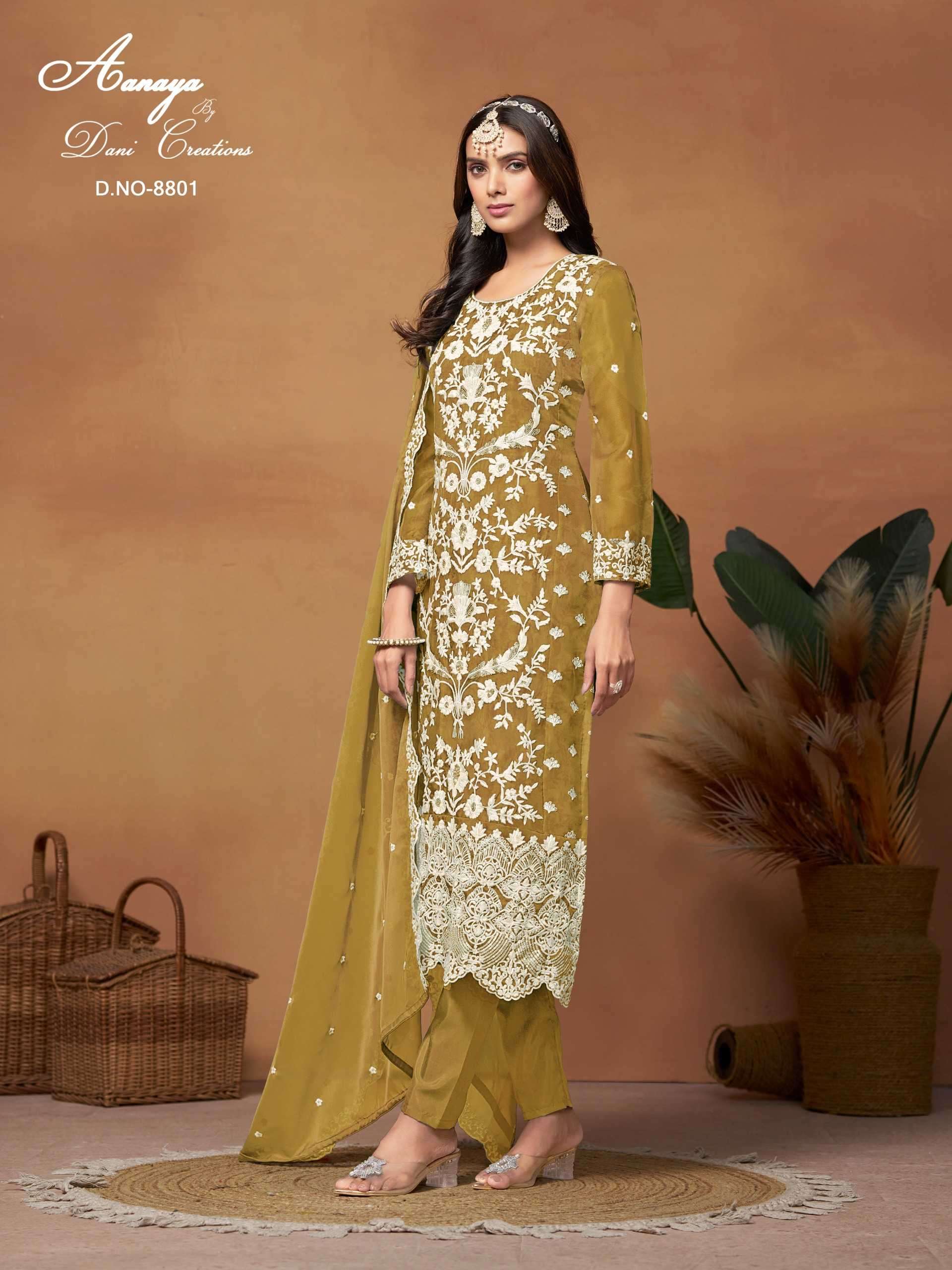 dani aanaya vol 188 series 8801-8804 Soft Organza suit Rehmat Boutique dani aanaya vol 188 series 8801-8804 Soft Organza suit Rehmat Boutique