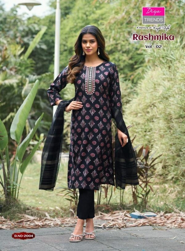 diya trends rashmika vol 2 series 2001-2008 vertican wholesale suit Rehmat Boutique