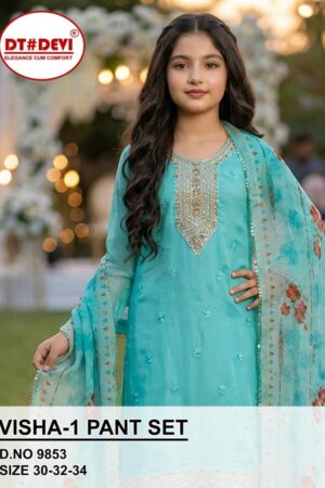 dt devi visha vol 1 series 9853 roman glass silk readymade wholesale suit Rehmat Boutique