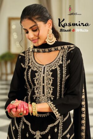 Home Rehmat Boutique Buy Ethnic Suits Online for Weddings eba lifestyle kasmira black & white series 2169 to 2170 chinon fully stitch pakistani plazzo suits in wholesale surat Rehmat Boutique