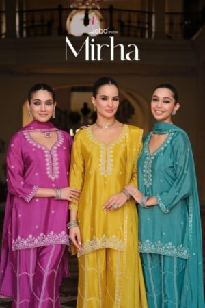 eba lifestyle mirah series 2336 to 2338 chinon exclusive readymade pakistani plazzo suit in wholesale surat Rehmat Boutique