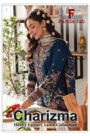 Farida fab Charizma Vol-1 series 1001-1006 cotton Pakistani Dress Material Rehmat Boutique