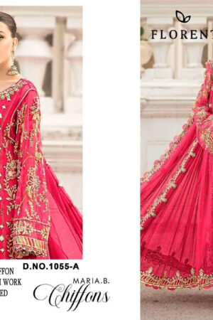 Home Rehmat Boutique Buy Ethnic Suits Online for Weddings FLORENT HITS DESIGN 1055 DINTING chiffon wholesale suit Rehmat Boutique