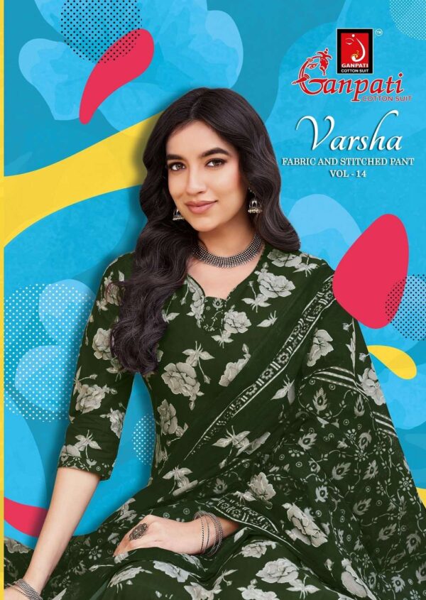 Ganpati Varsha Vol-14  Pure Cotton Printed readymade suit Rehmat Boutique
