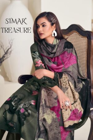 glossy simar treasure series 8061 viscose muslin printed suit for womens Rehmat Boutique
