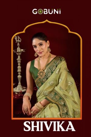 gobuni shivika series 2501 To 2506 modal banarasi stunning sarees in wholesale surat Rehmat Boutique