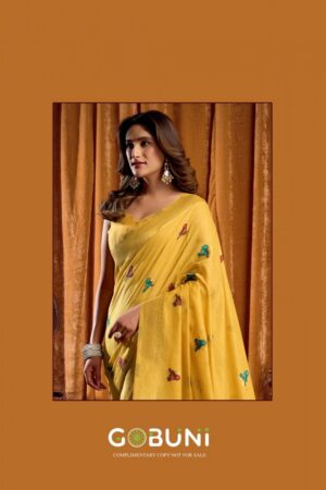 gobuni shruti series 2701-2706 katha work modal best saree in wholesale surat Rehmat Boutique