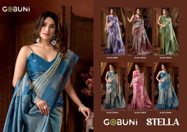 gobuni stella series 2901-2906 elegant kota silk wholesale sarees Rehmat Boutique