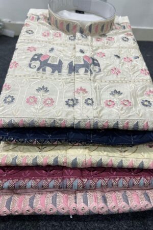 grand utsav 2 .0 premium silk sequence work full stitch mens kurta in wholesale surat Rehmat Boutique