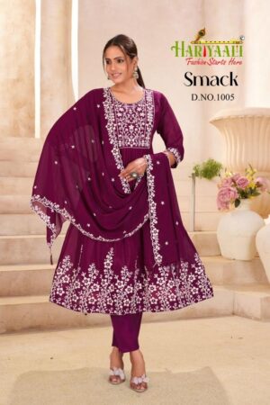 hariyaali smack series 1001 to 1009 mul chanderi fully stitch combo suit in wholesale surat Rehmat Boutique
