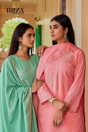 Home Rehmat Boutique Buy Ethnic Suits Online for Weddings ibiza khanak series 15889 to 15892 mul chanderi jacquard salwar suit in wholesale surat Rehmat Boutique