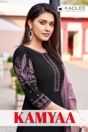 Home Rehmat Boutique Buy Ethnic Suits Online for Weddings kadlee kamyaa series 3001-3006 rayon print wholesale suit Rehmat Boutique