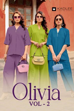 Kadlee Olivia Vol-2 series 4007-4012 Rayon Flex wholesale kurti with bottom Rehmat Boutique