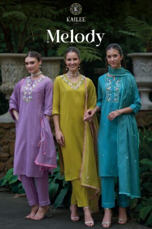 kailee fashion melody series 46011-46014 pure cotton readymade suit Rehmat Boutique