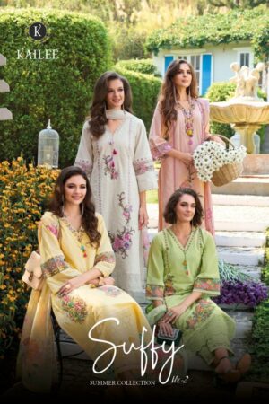 Home Rehmat Boutique Buy Ethnic Suits Online for Weddings kailee fashion suffy vol 2 series 45201 to 45204 cotton chikankari full stitch suit in wholesale surat Rehmat Boutique