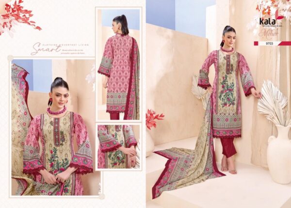 kala meher vol 12 series 9701 to 9712 cotton casual suit in wholesale surat Rehmat Boutique