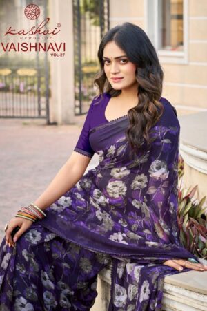 kashvi creation vaishnavi vol 27 series 2701-2708 georgette wholesale saree Rehmat Boutique