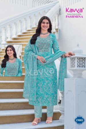 kavya pashmina vol 19 series 19001-19010 malaysian cotton wholesale readymade suit Rehmat Boutique