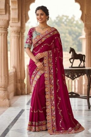 kc 2095 rangoli silk sequence work saree in wholesale surat Rehmat Boutique