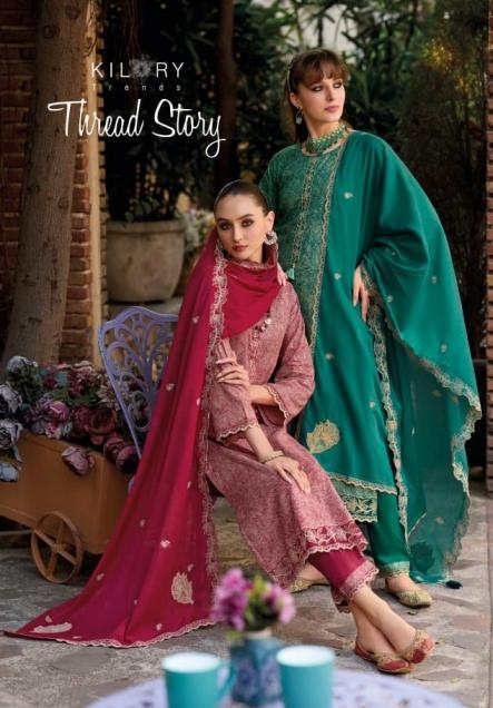 kilory trends thread story series 2421-2424 lawn cottonm wholesale suit Rehmat Boutique kilory trends thread story series 2421-2424 lawn cottonm wholesale suit Rehmat Boutique
