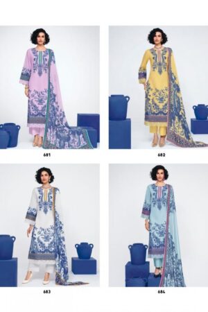 Home Rehmat Boutique Buy Ethnic Suits Online for Weddings kimora sohni Indigo vol 61 series 681 to 684 amazing linen pakistani salwar kameez in wholesale surat Rehmat Boutique