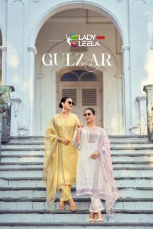 lady leela gulzar series 61001 to 61004 linen full stitch classic suit in wholesale surat Rehmat Boutique