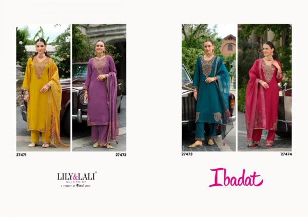 lily & lali ibadat series 27471 to 27474 viscose silk readymade unique suit in wholesale surat Rehmat Boutique lily & lali ibadat series 27471 to 27474 viscose silk readymade unique suit in wholesale surat lily & lali ibadat series 27471 to 27474 viscose silk readymade unique suit in wholesale surat Rehmat Boutique