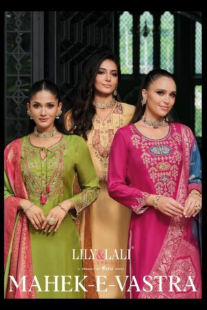 lily & lali mahek e vastra series 26901 to 26904 viscose readymade trendy suit in wholesale surat Rehmat Boutique