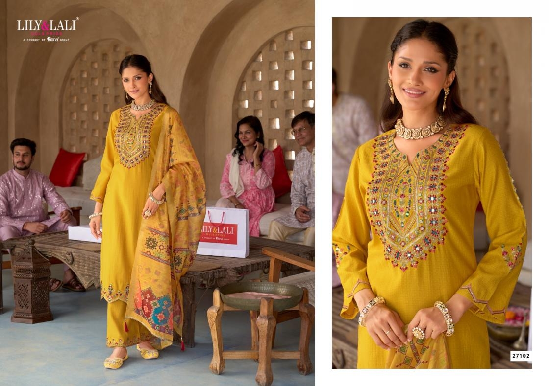lily & lali mubarak series 27101 to 27104 viscose silk readymade exclusive kurti pant with dupatta in wholesale surat Rehmat Boutique lily & lali mubarak series 27101 to 27104 viscose silk readymade exclusive kurti pant with dupatta in wholesale surat lily & lali mubarak series 27101 to 27104 viscose silk readymade exclusive kurti pant with dupatta in wholesale surat Rehmat Boutique