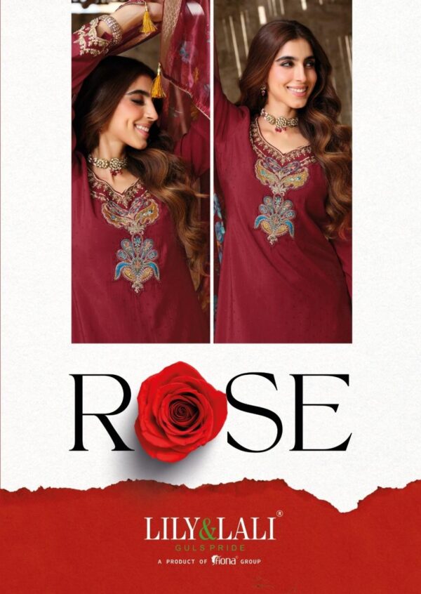 lily & lali rose series 26671 to 26674 simmer silk readymade luxurious silk suit in wholesale surat Rehmat Boutique
