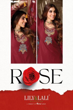 Home Rehmat Boutique Buy Ethnic Suits Online for Weddings lily & lali rose series 26671 to 26674 simmer silk readymade luxurious silk suit in wholesale surat Rehmat Boutique