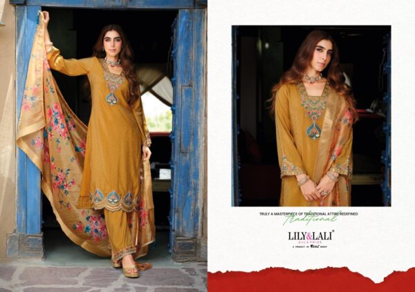 lily & lali rose series 26671 to 26674 simmer silk readymade luxurious silk suit in wholesale surat Rehmat Boutique