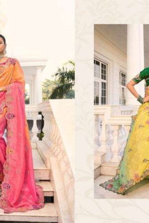 M n saree shahi poshak vol 3 series 7801-7809 crape jacquard wholesale saree Rehmat Boutique