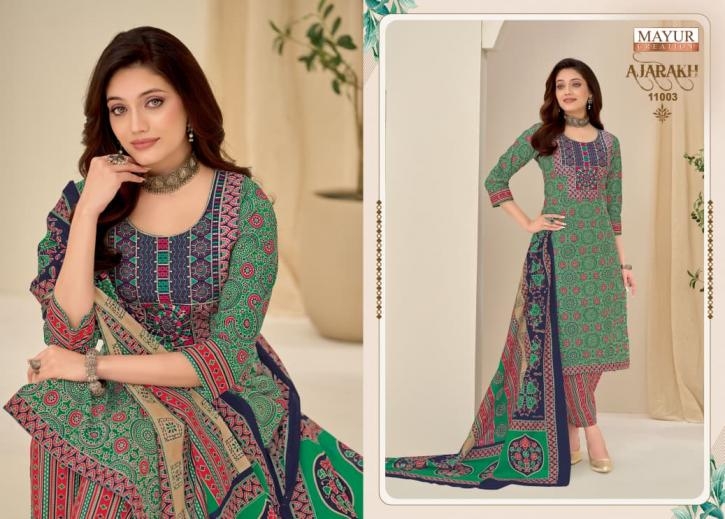 mayur creation ajarakh vol 11 series 11001-11010 Pure Cotton wholesale suit Rehmat Boutique mayur creation ajarakh vol 11 series 11001-11010 Pure Cotton wholesale suit mayur creation ajarakh vol 11 series 11001-11010 Pure Cotton wholesale suit Rehmat Boutique