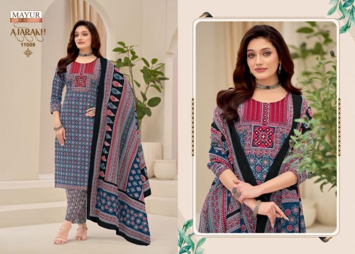 mayur creation ajarakh vol 11 series 11001-11010 Pure Cotton wholesale suit Rehmat Boutique mayur creation ajarakh vol 11 series 11001-11010 Pure Cotton wholesale suit mayur creation ajarakh vol 11 series 11001-11010 Pure Cotton wholesale suit Rehmat Boutique