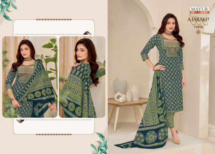 mayur creation ajarakh vol 11 series 11001-11010 Pure Cotton wholesale suit Rehmat Boutique mayur creation ajarakh vol 11 series 11001-11010 Pure Cotton wholesale suit mayur creation ajarakh vol 11 series 11001-11010 Pure Cotton wholesale suit Rehmat Boutique
