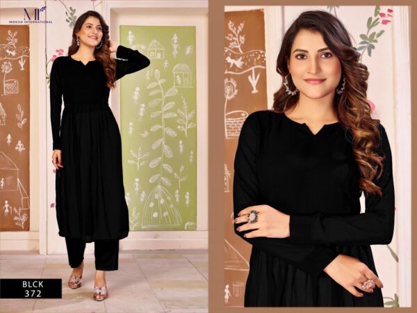 moksh kasturi vol 1 series 371-374 Heavy Georgette with Choli inner Stitched nayra style kurti Rehmat Boutique