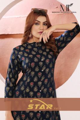 moksh star vol 1 series 5111-5113 Viscose Maslin Wholesale kurti in Surat Rehmat Boutique