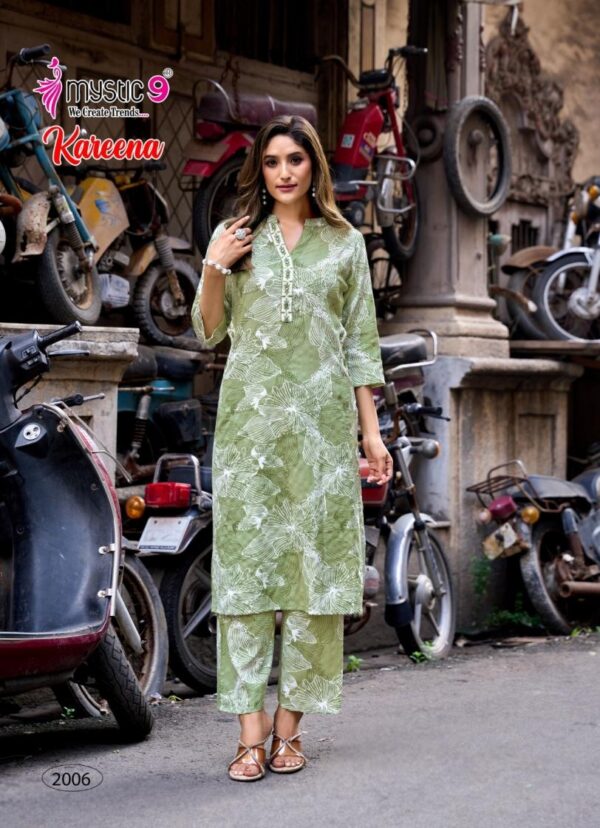mystic9 kareena vol 2 series 2001 to 2010 rayon katha print stitched coord set in wholesale surat Rehmat Boutique