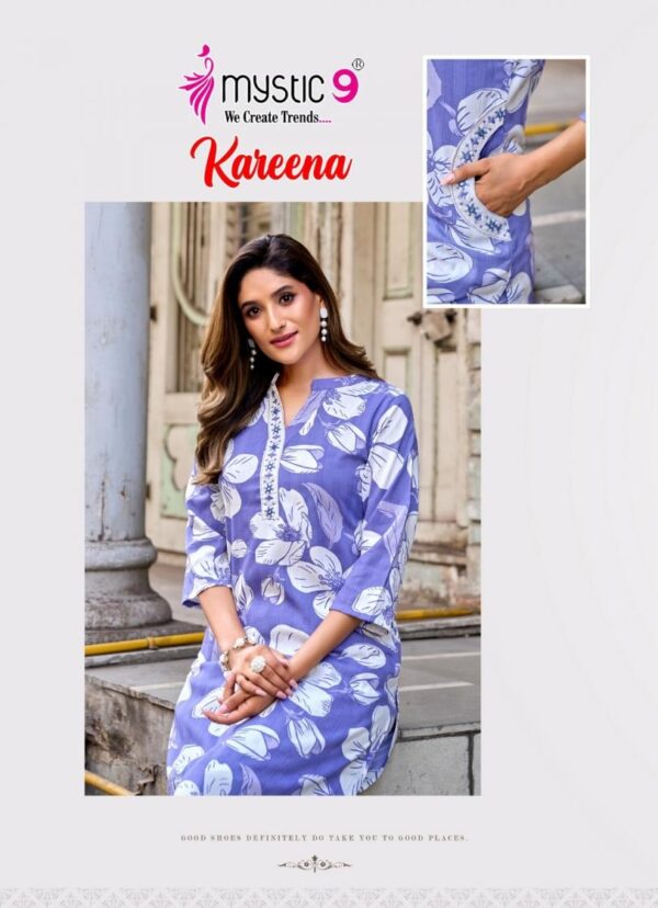 mystic9 kareena vol 2 series 2001 to 2010 rayon katha print stitched coord set in wholesale surat Rehmat Boutique