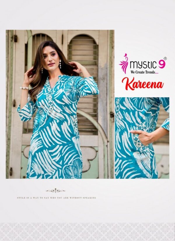 mystic9 kareena vol 2 series 2001 to 2010 rayon katha print stitched coord set in wholesale surat Rehmat Boutique
