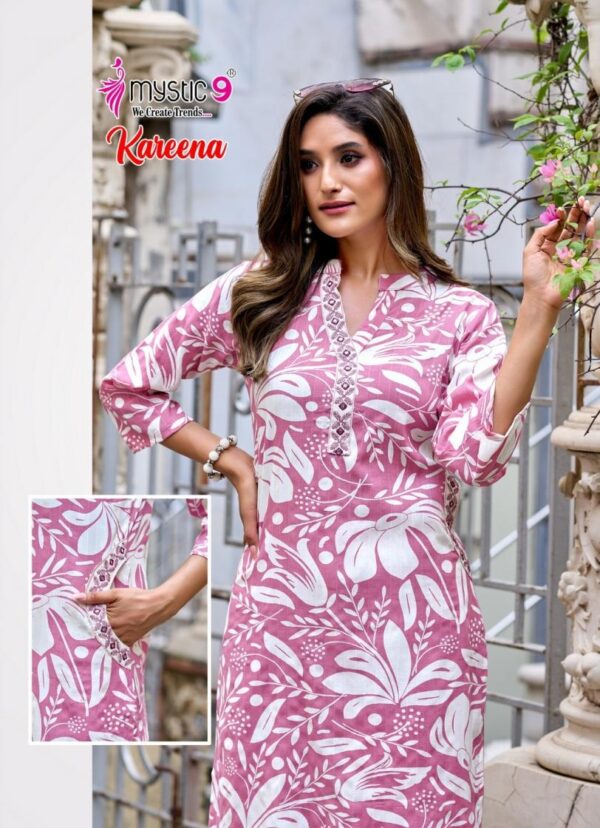 mystic9 kareena vol 2 series 2001 to 2010 rayon katha print stitched coord set in wholesale surat Rehmat Boutique
