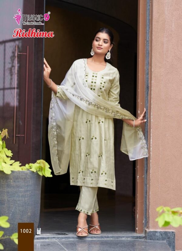 mystic9 ridhima vol 1 series 1001 to 1008 vertican dobby readymade stylish suit in wholesale surat Rehmat Boutique