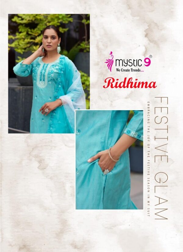mystic9 ridhima vol 1 series 1001 to 1008 vertican dobby readymade stylish suit in wholesale surat Rehmat Boutique