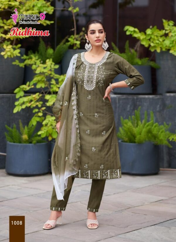 mystic9 ridhima vol 1 series 1001 to 1008 vertican dobby readymade stylish suit in wholesale surat Rehmat Boutique