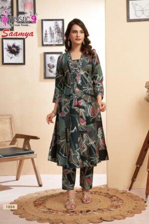mystic9 saamya vol 1 series 1001 to 1010 elegance berlin foil readymade suit in wholesale surat Rehmat Boutique