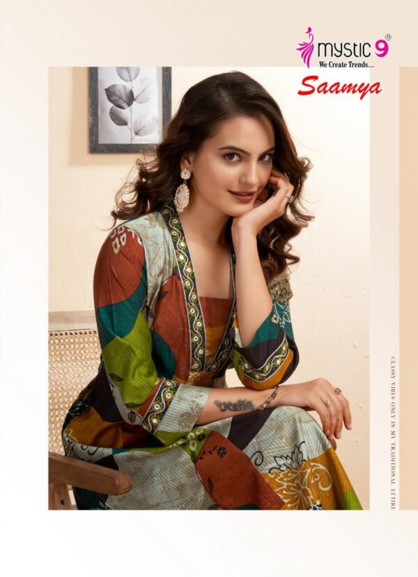 mystic9 saamya vol 1 series 1001 to 1010 elegance berlin foil readymade suit in wholesale surat Rehmat Boutique