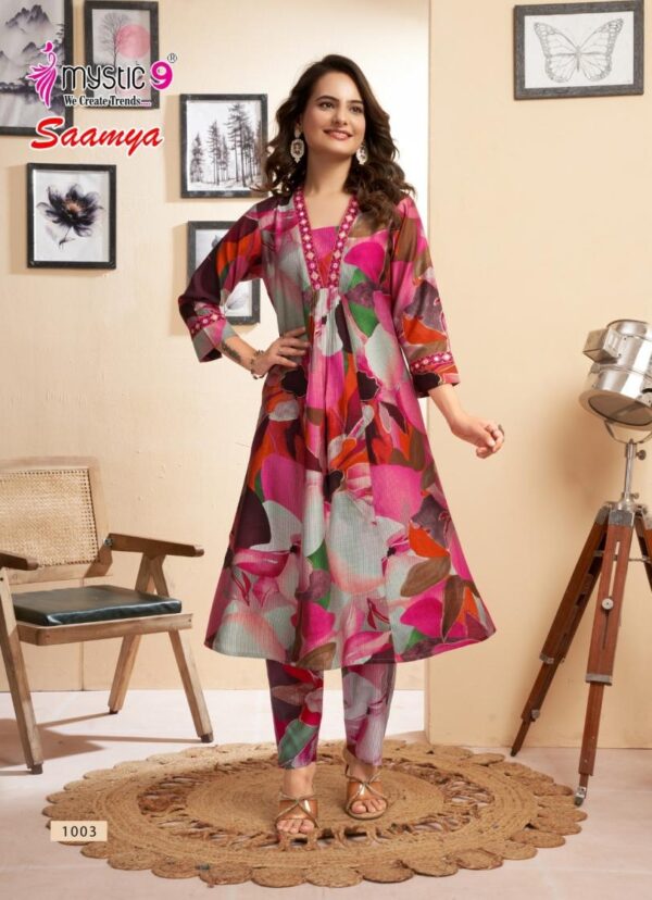 mystic9 saamya vol 1 series 1001 to 1010 elegance berlin foil readymade suit in wholesale surat Rehmat Boutique