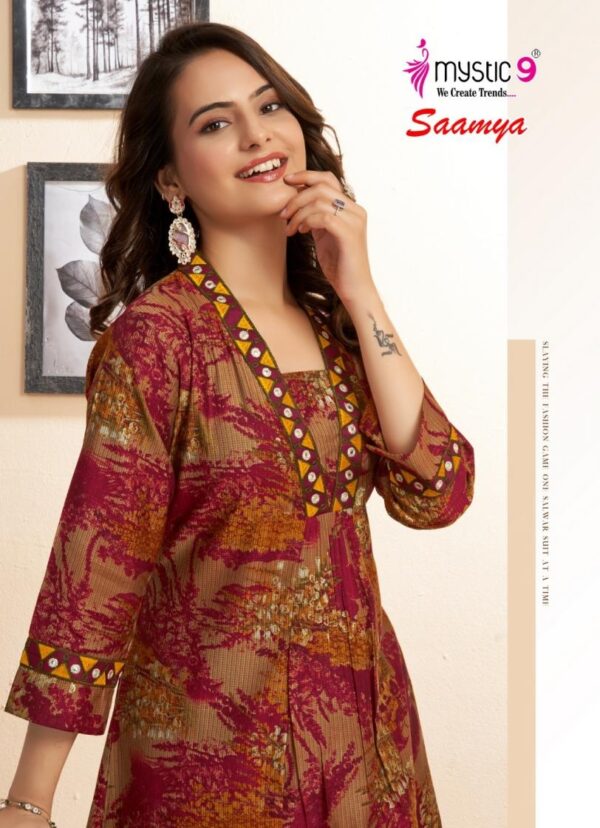 mystic9 saamya vol 1 series 1001 to 1010 elegance berlin foil readymade suit in wholesale surat Rehmat Boutique